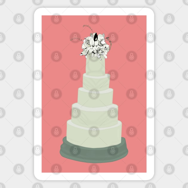 A Delicate Wedding Cake Magnet by DiegoCarvalho